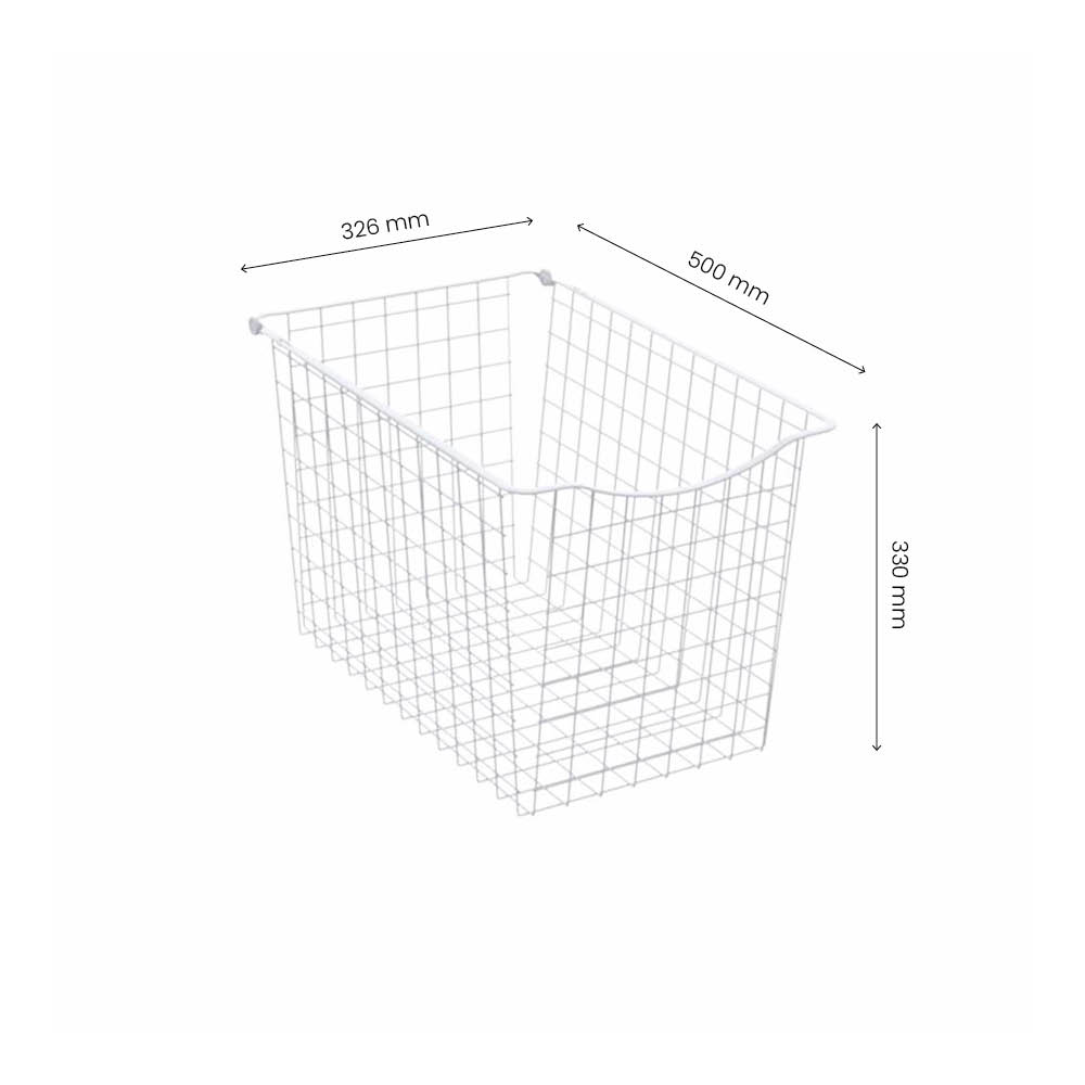 Trådkurv 330 - Hvit