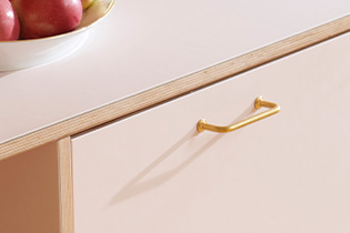 Håndtak 1353 ubehandlet messing