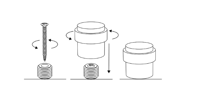 Monteringsinstruksjon for dørstopper Helix