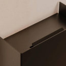 Veggmontert Søppelbøtte Hold - 9L - Svart