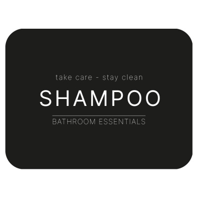 Selvklebende Etikett - Shampoo - Matt Sort i gruppen Baderomstilbehør / Vis alle baderomstilbehør / Såpedispenser & Såpe hos Beslag Online (10102-BO)