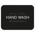 Selvklebende Etikett - Hand Wash - Matt Sort