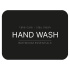 Selvklebende Etikett - Hand Wash - Matt Sort Selvklebende Etikett - Hand Wash - Matt Sort