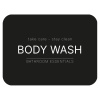 Selvklebende Etikett - Body Wash - Matt Sort