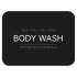 Selvklebende Etikett - Body Wash - Matt Sort Selvklebende Etikett - Body Wash - Matt Sort