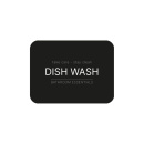 Selvklebende Etikett - Dish Wash - Matt Sort