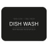 Selvklebende Etikett - Dish Wash - Matt Sort Selvklebende Etikett - Dish Wash - Matt Sort