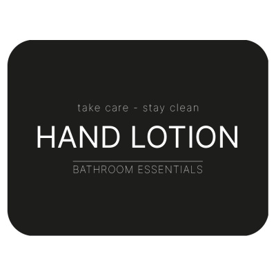 Selvklebende Etikett - Hand Lotion - Matt Sort i gruppen Baderomstilbehør / Vis alle baderomstilbehør / Såpedispenser & Såpe hos Beslag Online (10107-BO)