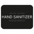 Selvklebende Etikett - Hand Sanitizer - Matt Sort