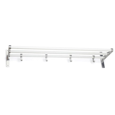 Hattestativ Elegant - Hvit/Aluminium i gruppen Oppbevaring / Vis all oppbevaring / Gangoppbevaring hos Beslag Online (10145-BO-V)