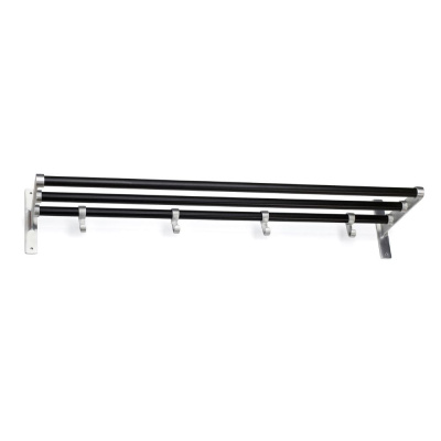 Hattestativ Elegant - Sort/Aluminium i gruppen Oppbevaring / Vis all oppbevaring / Gangoppbevaring hos Beslag Online (10153-BO-V)