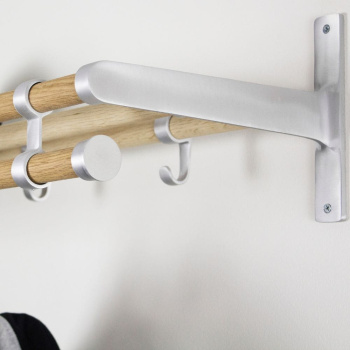 Hattestativ Elegant Plus - 1000mm - Eik/Aluminium