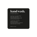 Selvklebende Etikett Premium - Hand Wash - Matt Sort