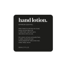 Selvklebende Etikett Premium - Hand Lotion - Matt Sort