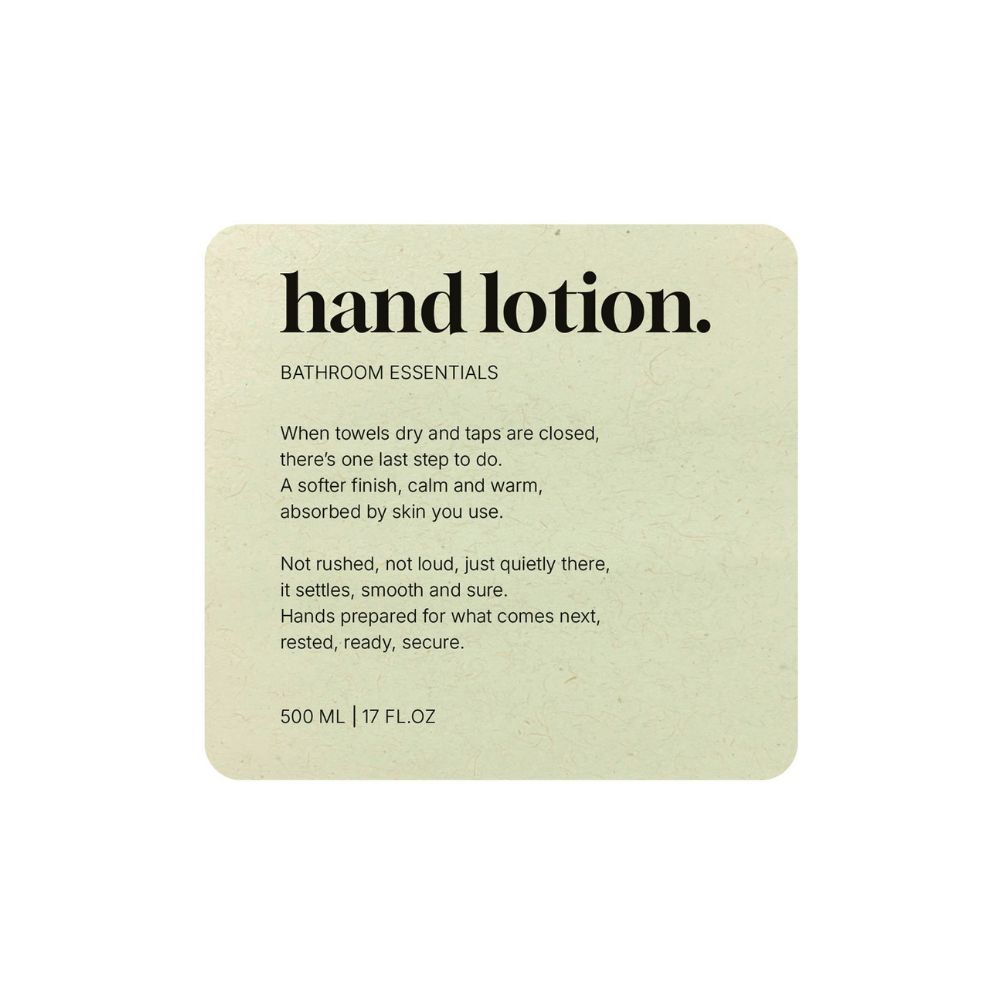 Selvklebende Etikett Premium - Hand Lotion - Beige
