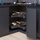 Hjørnekarusell Recorner Maxx Planero ¾ 760 Ø - Lavagrå