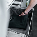 Tekstilkurv Høy - Mørkegrå