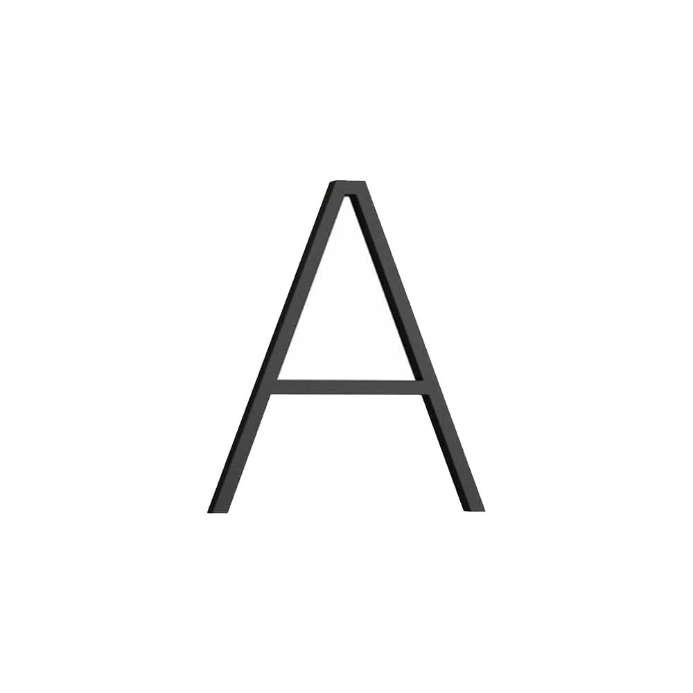 Husbokstav Contemporary - A - Sort