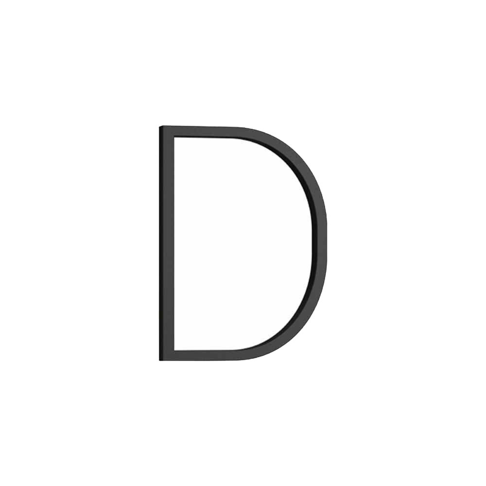 Husbokstav Contemporary - D - Sort