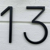 Husnummer Contemporary - 3 - Sort