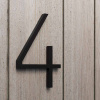 Husnummer Contemporary - 4 - Sort