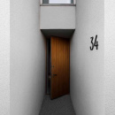 Husnummer Contemporary - 5 - Sort