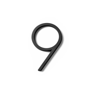 Husnummer Contemporary - 9 - Sort i gruppen Oppbevaring / Vis all oppbevaring / Husnummer hos Beslag Online (2018766-9V)
