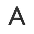 Husbokstav Home - Sort