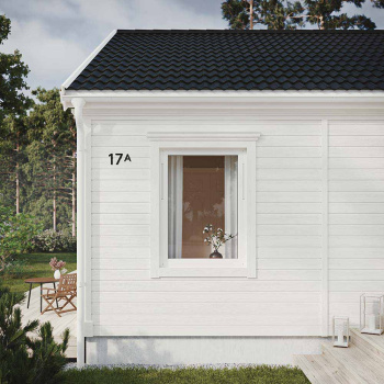 Husbokstav Home - Sort