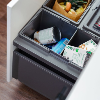 Kildesortering - Cube Basic Eco - Mørkegrå
