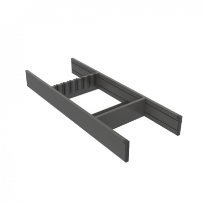 Knivinnsats Flex Basic - 500 (473mm) - Mørk grå i gruppen Oppbevaring / Vis all oppbevaring / Skuffeinnsats & Bestikkskuff hos Beslag Online (230005105)