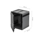 Medisinskap - Mørk Grå