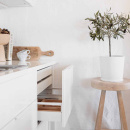 Profil Håndtak Edge Straight - 200mm - Hvitlakkert