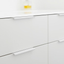 Profil Håndtak Edge Straight - 200mm - Hvitlakkert