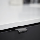 Profilhåndtak Edge Straight - 40mm - Børstet Sort
