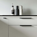 Profilhåndtak Edge Straight - 40mm - Børstet Sort