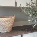 Profilhåndtak Edge Straight - 40mm - Børstet Sort