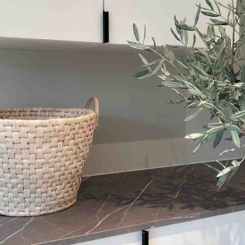 Profilhåndtak Edge Straight - 40mm - Børstet Sort