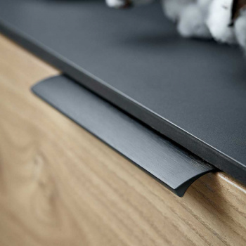 Profilhåndtak Edge Straight - 200mm - Børstet Sort