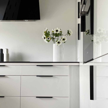 Profilhåndtak Edge Straight - 200mm - Børstet Sort