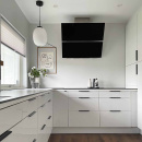 Profilhåndtak Edge Straight - 350mm - Børstet Sort