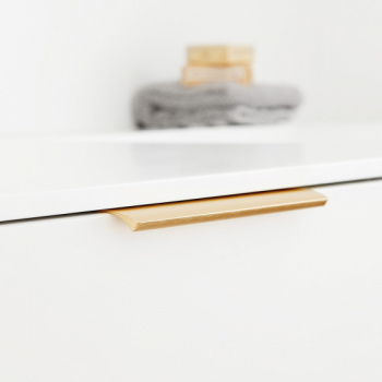 Profilhåndtak Edge Straight - 40mm - Børstet Messing