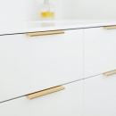 Profilhåndtak Edge Straight - 200mm - Børstet Kobber