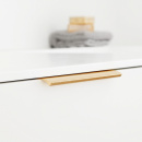 Profilhåndtak Edge Straight - 350mm - Børstet Kobber