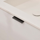 Profilhåndtak Edge Straight - 100mm - Børstet Sort