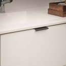 Profilhåndtak Edge Straight - 100mm - Børstet Sort