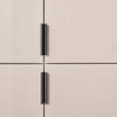 Profilhåndtak Edge Straight - 100mm - Børstet Sort