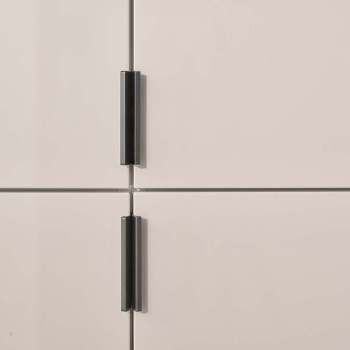 Profilhåndtak Edge Straight - 100mm - Børstet Sort