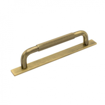 Håndtak Helix/Bakplate - 128mm - Antikk Bronse