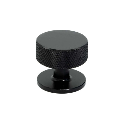 Knott Crest - 32mm - Matt Sort i gruppen Knotter / Farge/Materiale / Sort hos Beslag Online (309140-11)